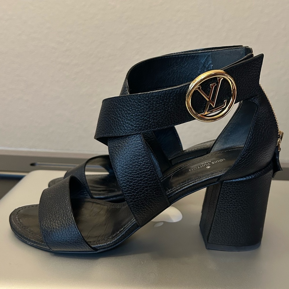 Louis Vuitton black heels